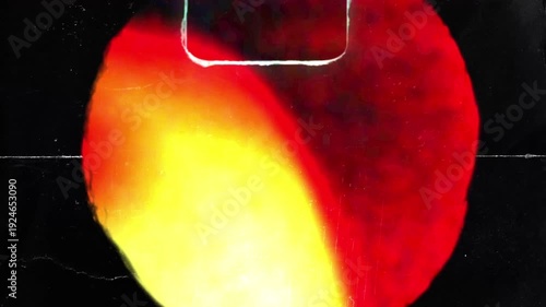 Film punch hole retro movie transition