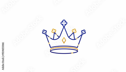 Elegant Crown Icon, Royal Symbol, Luxury and Prestige, Minimalist Design