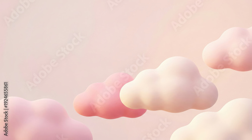 Pastel cloud soft cloud pink cloud 3d cloud minimal background dreamy sky abstract shape cute design pastel cloud floating soft pink sky