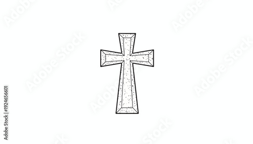 Christian Cross Symbol, Religious Icon, Faith and Spirituality Concept