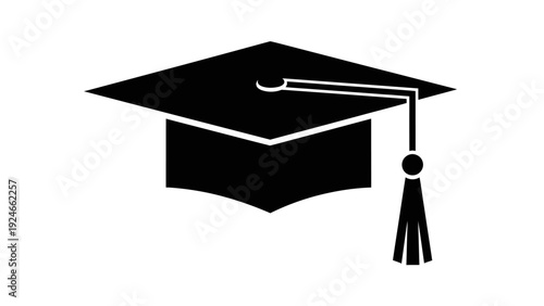 Graduation Cap Icon Academic Symbol.