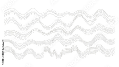 Wavy lines pattern design element.
