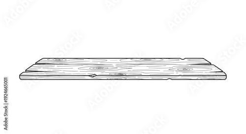 Rustic Wooden Plank Shelf - Vintage Wood Texture Background, Simple Design