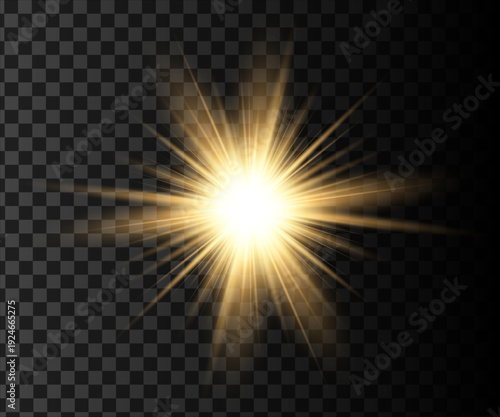  glowing light lens flare Transparent background
