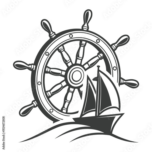 Gemini said

A vintage nautical ship steering wheel vector illustration serves as a symbolic wooden helm for sea travel and yacht control, isolated as a marine icon for a captain sailing a cruise boat