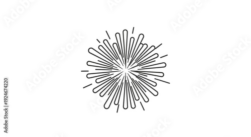 Abstract Burst Lines Starburst Explosion Radial Pattern