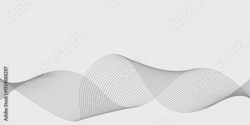 Abstract vector background with black wavy lines. EPS10