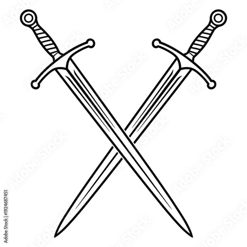 two crossed swords