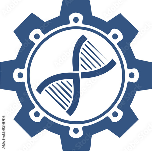 Minimalist Abstract Nanotech Medicine Logo