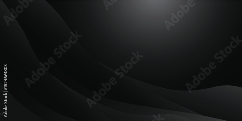 A luxurious, high-end background with a dark theme and elegant curves creates a sophisticated atmosphere for the design, giving it a premium feel, while the soft orange-gold curves stand out.