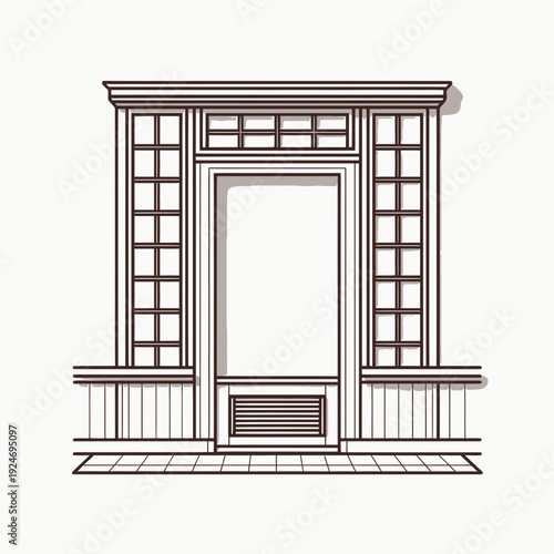 Classic Building Facade vector
