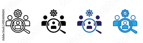 Review Icon Multi Style Vector Illustration