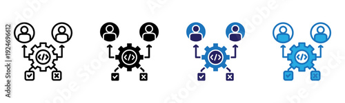 Test Icon Multi Style Vector Illustration