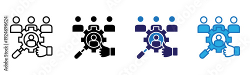 Sample Icon Multi Style Vector Illustration