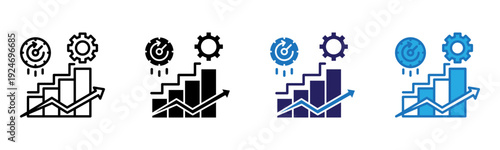 Measure Icon Multi Style Vector Illustration