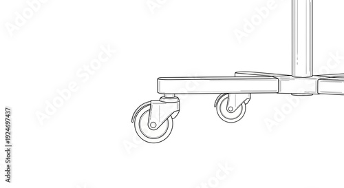 Medical Equipment Rolling Base with Casters