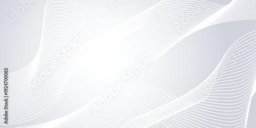 Premium background design with white line pattern texture in luxurious pastel colors. Abstract horizontal vector template.