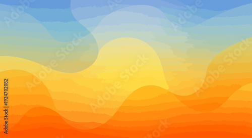 Smooth Sunrise Gradient Abstract Background Vector