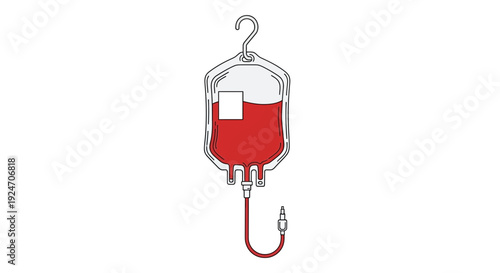 Blood Bag Infusion Drip Medical Healthcare Concept