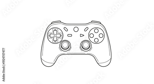 Video Game Controller Outline Icon, Digital Entertainment, Gaming Technology