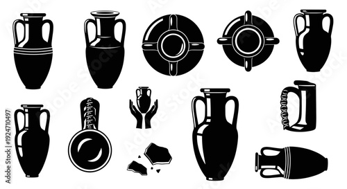 Collection of vintage hand grenades and explosive devices