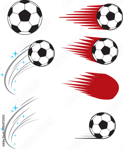 역동적인 축구공
