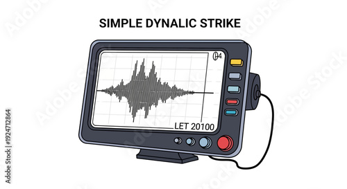 Oscilloscope displaying dynamic sound wave, audio signal analysis, technology concept