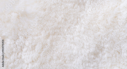 white plush fabric texture background , background pattern of soft warm material