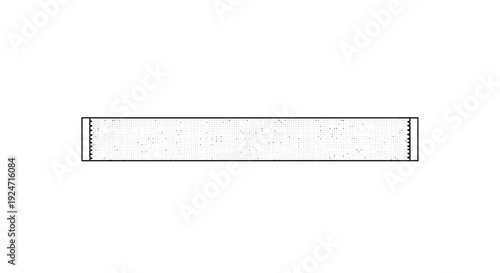 Minimalist White Rectangular Box with Subtle Texture and Stitching Detail