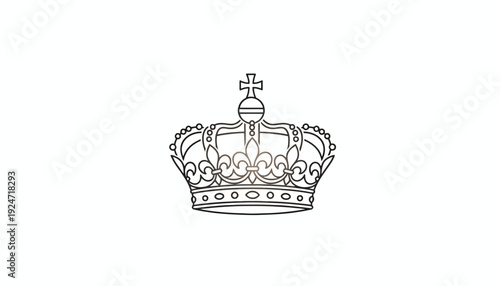 Royal Crown Illustration - Symbol of Power, Royalty, and Authority