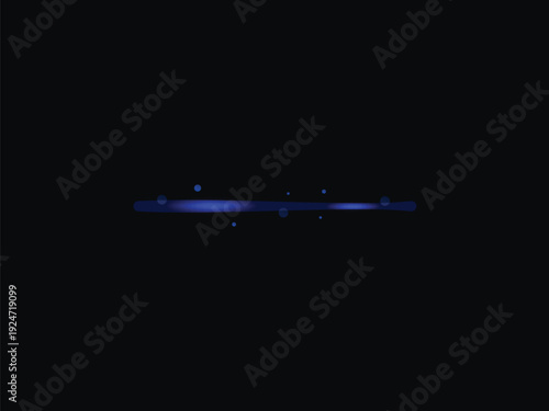 A blurry blue light on a dark background