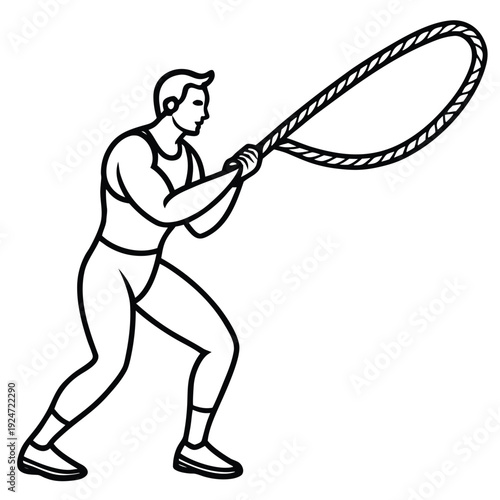 Tennis player cartoon vector illustration with racket