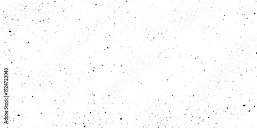 Clean white background featuring randomly scattered black dust specks grainy grunge texture minimal monochrome abstract backdrop.