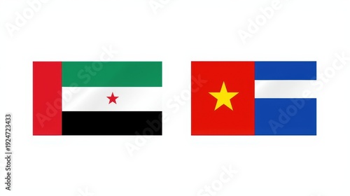 Free Download Flags of the united arab emirates and vietnam displayed side by side - GFXLoad