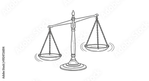 Unbalanced Scales of Justice, Symbolizing Legal Disparity and Inequality