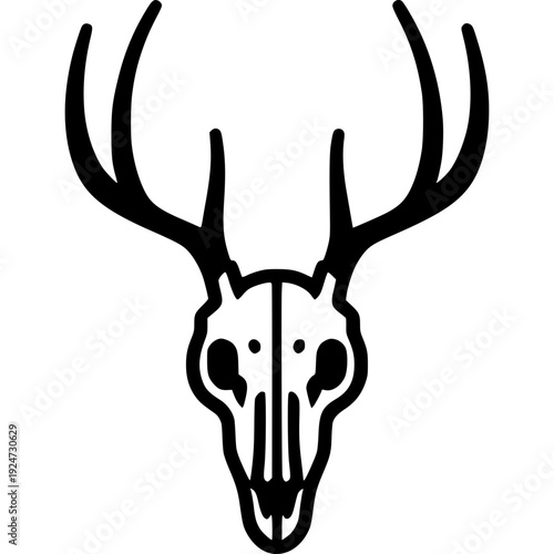 Deer Skull Vector Icon