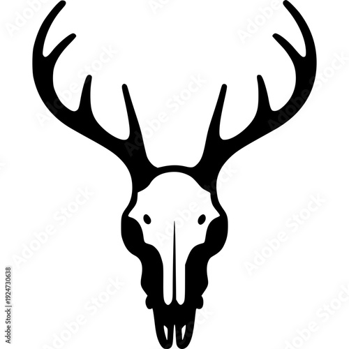 Deer Skull Vector Icon