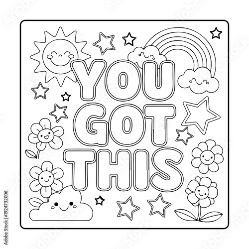 Affirmations Positive Words Coloring Book