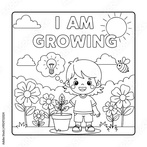 Affirmations Positive Words Coloring Book