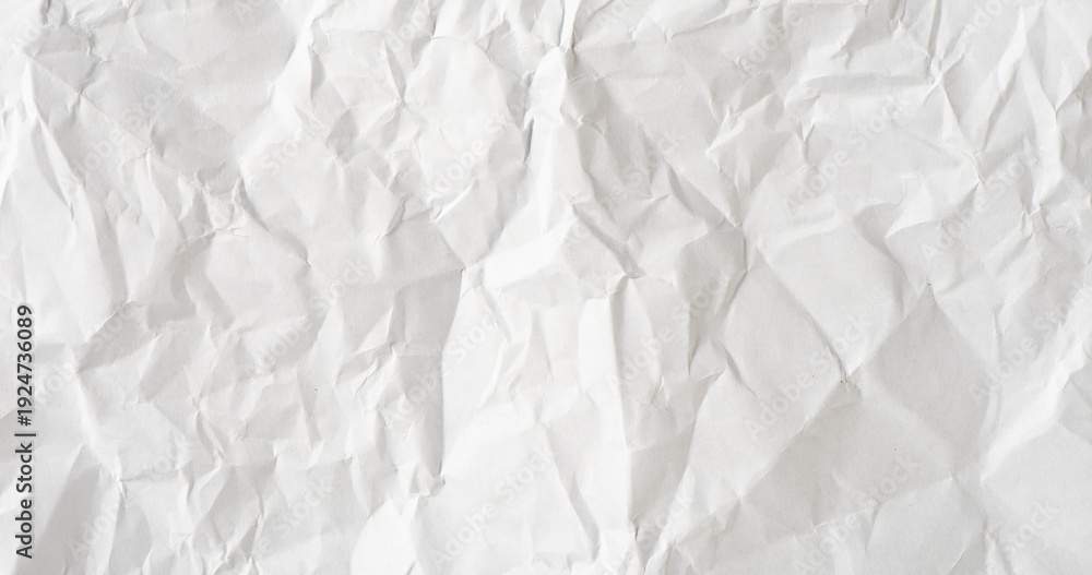 Obraz premium white crumpled paper texture background 
