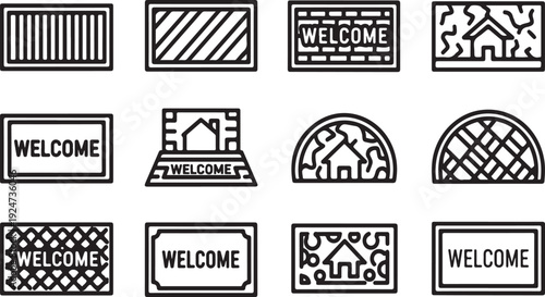 Assorted road signs and symbols for traffic and navigation Vector