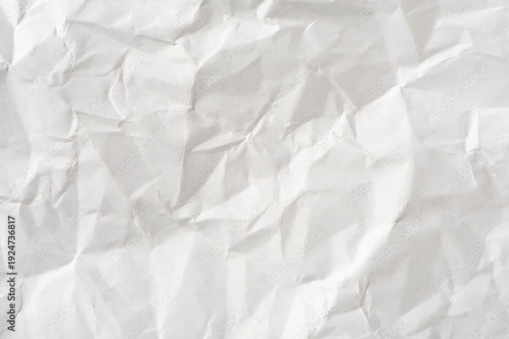 Obraz premium white crumpled paper texture background 