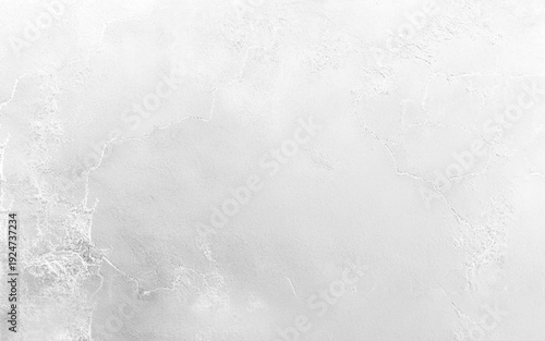 White cement wall in retro concept. Old concrete background for wallpaper or graphic design. Blank plaster texture in vintage style. Modern house interiors that feel calm and simple.