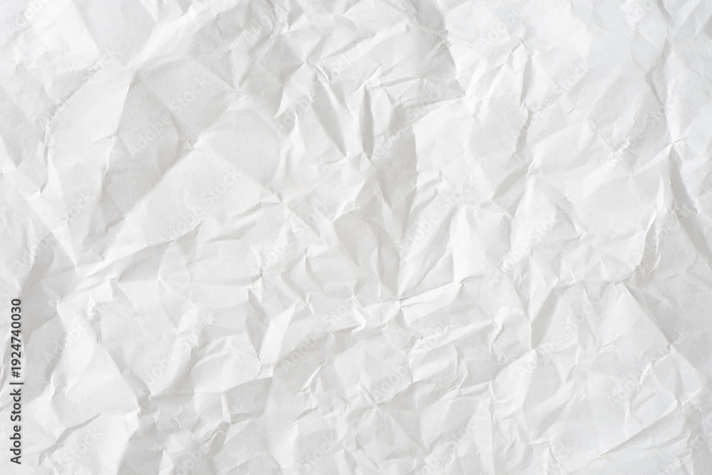 Fototapeta premium white crumpled paper texture background