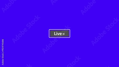 Live Stream sign. Red symbol, button of live streaming, broadcasting