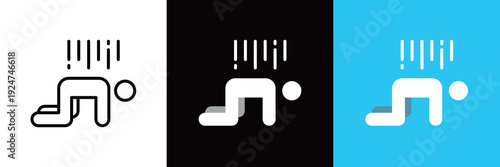 ストレスのシンプルなアイコン