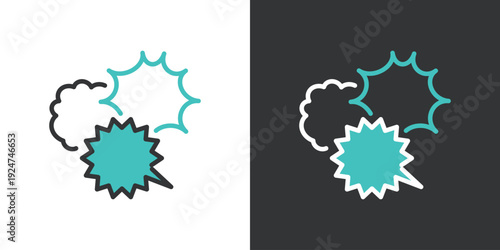 うるさい空間のシンプルなアイコン