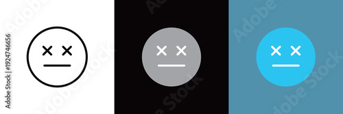 編集可能な顔のアイコン