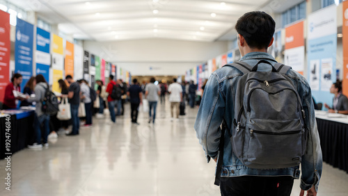 School Job Fair with Internship Booths