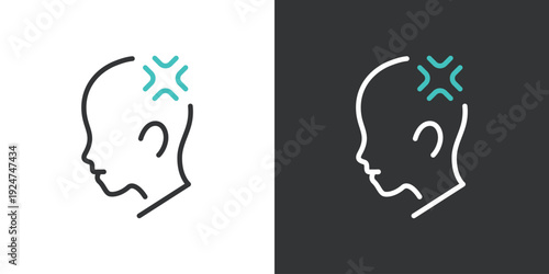 怒りのシンプルなアイコン